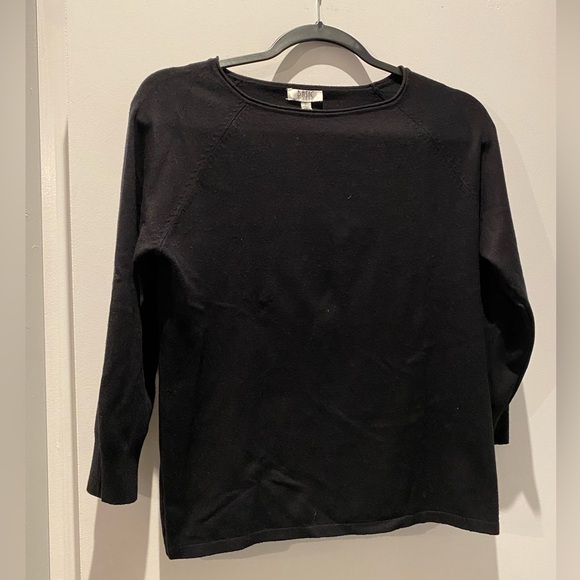 Basic Milano 3/4 sleeves sweater , SM , black , NWT - Picture 2 of 5